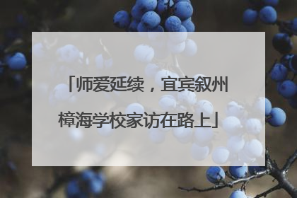 师爱延续，宜宾叙州樟海学校家访在路上