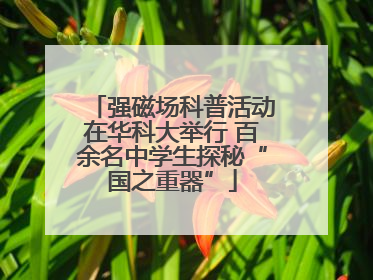 强磁场科普活动在华科大举行 百余名中学生探秘“国之重器”