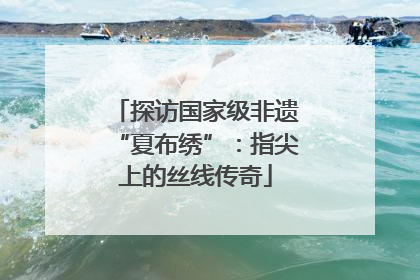探访国家级非遗“夏布绣”：指尖上的丝线传奇