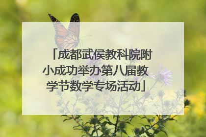 成都武侯教科院附小成功举办第八届教学节数学专场活动