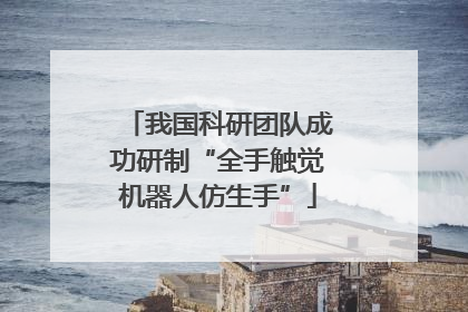 我国科研团队成功研制“全手触觉机器人仿生手”