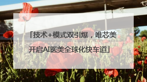 技术+模式双引爆，唯芯美开启AI医美全球化快车道