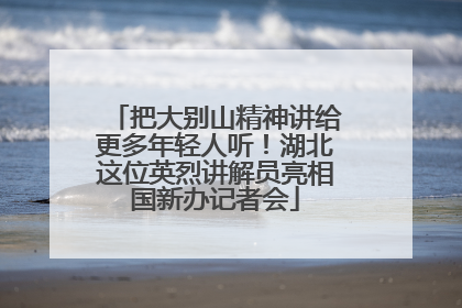 把大别山精神讲给更多年轻人听！湖北这位英烈讲解员亮相国新办记者会