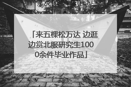 来五棵松万达 边逛边赏北服研究生1000余件毕业作品
