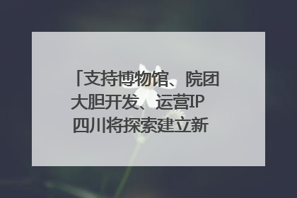 支持博物馆、院团大胆开发、运营IP 四川将探索建立新的收入分配激励机制｜新闻发布最前线