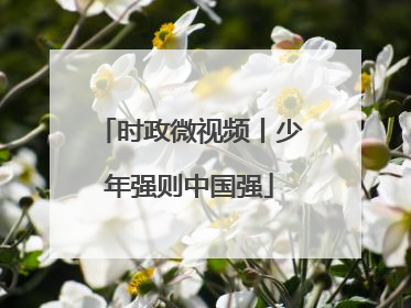 时政微视频丨少年强则中国强