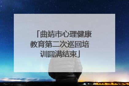 曲靖市心理健康教育第二次巡回培训圆满结束
