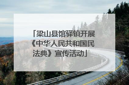 梁山县馆驿镇开展《中华人民共和国民法典》宣传活动