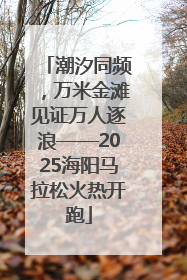 潮汐同频，万米金滩见证万人逐浪——2025海阳马拉松火热开跑