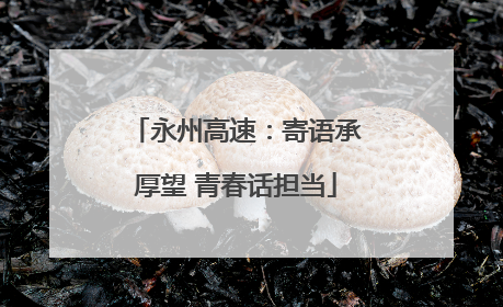 永州高速：寄语承厚望 青春话担当