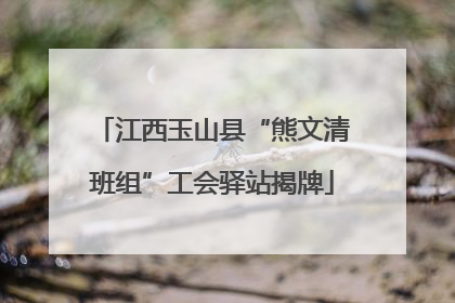 江西玉山县“熊文清班组”工会驿站揭牌