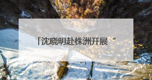 沈晓明赴株洲开展“七一”走访慰问并为基层党支部讲党课