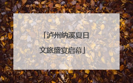 泸州纳溪夏日文旅盛宴启幕
