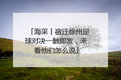 海采丨宿迁徐州足球对决一触即发，来看他们怎么说