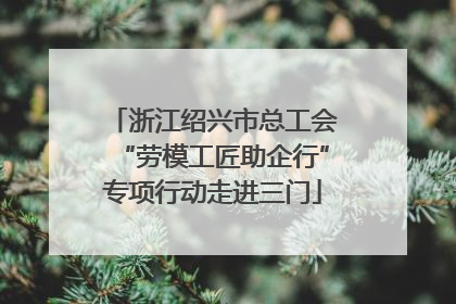 浙江绍兴市总工会“劳模工匠助企行”专项行动走进三门
