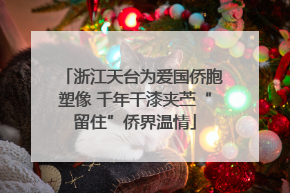 浙江天台为爱国侨胞塑像 千年干漆夹苎“留住”侨界温情