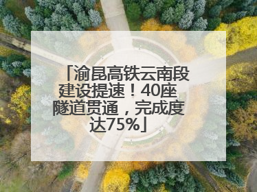 渝昆高铁云南段建设提速！40座隧道贯通，完成度达75%