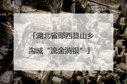 湖北省郧西县山乡沟域“流金淌银”