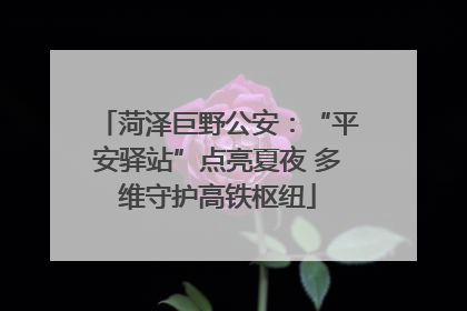 菏泽巨野公安：“平安驿站”点亮夏夜 多维守护高铁枢纽