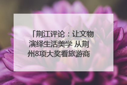 荆江评论：让文物演绎生活美学 从荆州8项大奖看旅游商品3.0时代