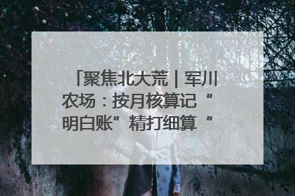 聚焦北大荒｜军川农场：按月核算记“明白账”精打细算“过紧日子”