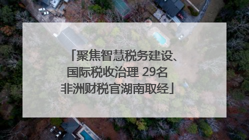 聚焦智慧税务建设、国际税收治理 29名非洲财税官湖南取经