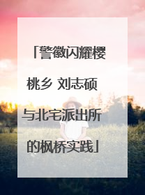 警徽闪耀樱桃乡 刘志硕与北宅派出所的枫桥实践