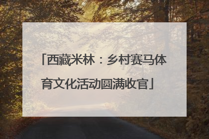 西藏米林：乡村赛马体育文化活动圆满收官