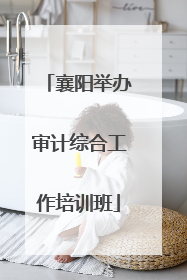 襄阳举办审计综合工作培训班