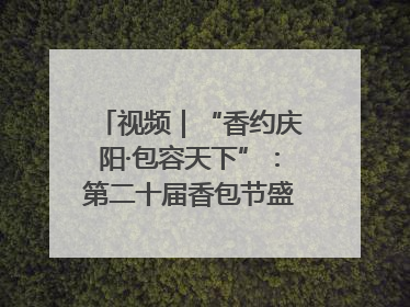 视频｜“香约庆阳·包容天下”：第二十届香包节盛大启幕 千年非遗香飘世界