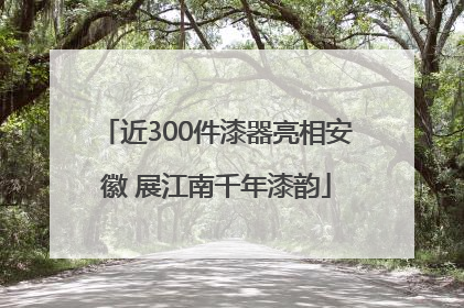 近300件漆器亮相安徽 展江南千年漆韵