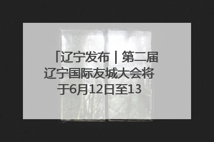 辽宁发布｜第二届辽宁国际友城大会将于6月12日至13日在沈阳举办