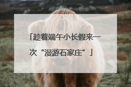 趁着端午小长假来一次“漫游石家庄”