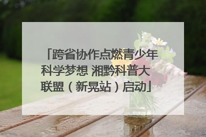 跨省协作点燃青少年科学梦想 湘黔科普大联盟（新晃站）启动