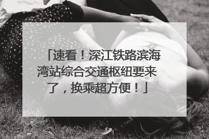 速看！深江铁路滨海湾站综合交通枢纽要来了，换乘超方便！