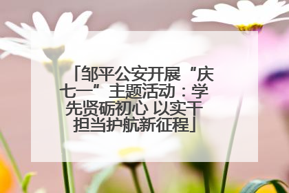 邹平公安开展“庆七一”主题活动：学先贤砺初心 以实干担当护航新征程