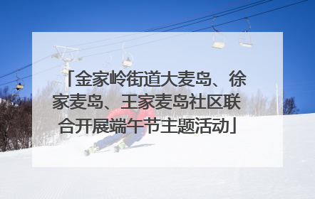 金家岭街道大麦岛、徐家麦岛、王家麦岛社区联合开展端午节主题活动