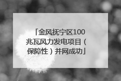 金风抚宁区100兆瓦风力发电项目（保障性）并网成功