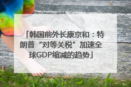 韩国前外长康京和：特朗普“对等关税”加速全球GDP缩减的趋势