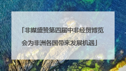 非媒盛赞第四届中非经贸博览会为非洲各国带来发展机遇