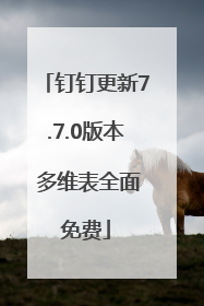 钉钉更新7.7.0版本 多维表全面免费