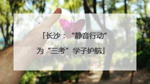 长沙：“静音行动”为“三考”学子护航