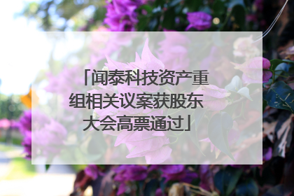 闻泰科技资产重组相关议案获股东大会高票通过