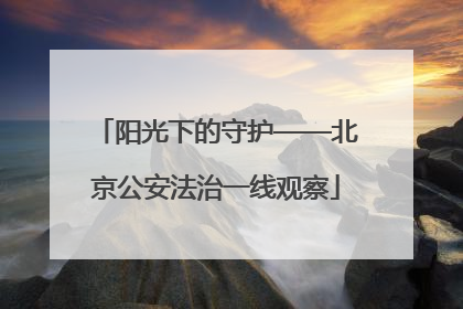 阳光下的守护——北京公安法治一线观察