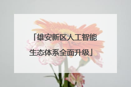 雄安新区人工智能生态体系全面升级