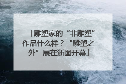 雕塑家的“非雕塑”作品什么样？“雕塑之外”展在浙图开幕