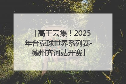 高手云集！2025年台克球世界系列赛-德州齐河站开赛