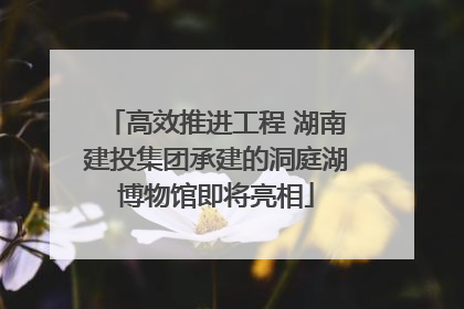 高效推进工程 湖南建投集团承建的洞庭湖博物馆即将亮相