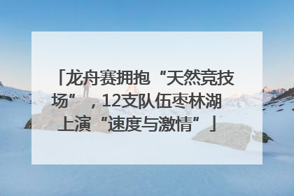 龙舟赛拥抱“天然竞技场”，12支队伍枣林湖上演“速度与激情”