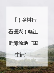 （乡村行·看振兴）赣江畔滩涂地“重生记”